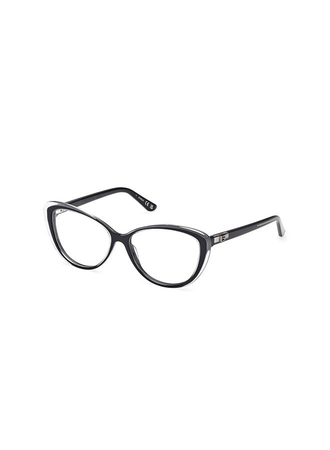 GUESS Women's's Cat Eye Eyeglass Frames Black/Crystal GUESS GU297800555 55 mm - Image 1