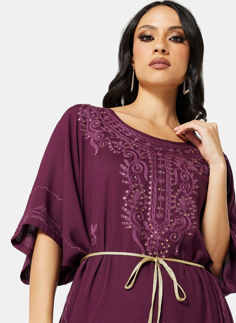 ARABIAN CLOSET EMBROIDERED KAFTAN - Image 4
