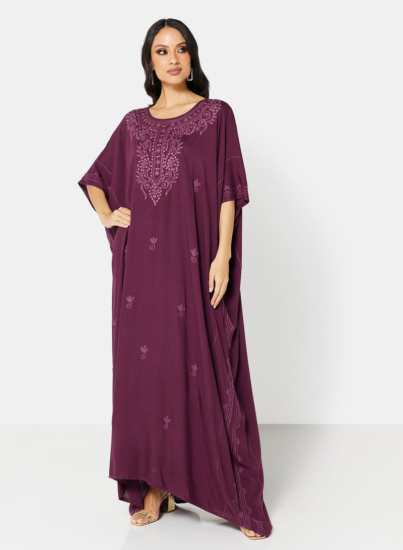 ARABIAN CLOSET EMBROIDERED KAFTAN - Image 5