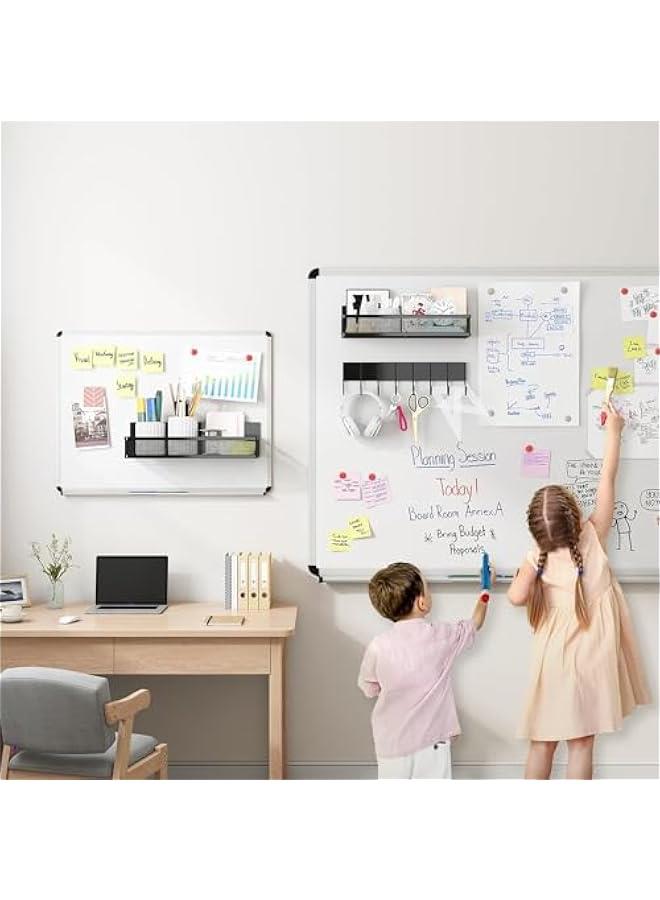 ميكسد رف التوابل المغناطيسية للثلاجة ، رف مغناطيسي 3 حزمة ، منظم ثلاجة مغناطيسية متنقلة مع رف 8 خطاف لتنظيم المطبخ والتخزين (3 حزمة) - Image 4