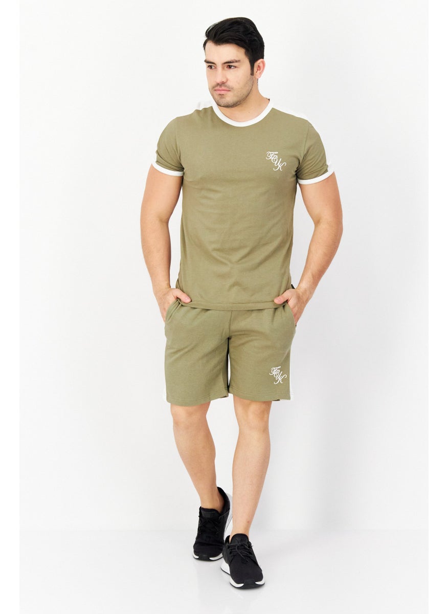 Men 2 Piece Brand Logo Short Sleeve T-Shirt And Drawstring Short Set, Olive - pzsku/Z5D61E938BEAA2A74572EZ/45/_/1725379043/9f1e93bc-117e-4ec0-96d6-4adf214270c4