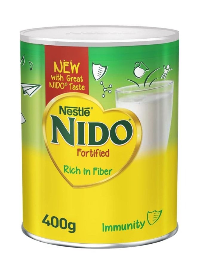 Nido Fortified Powder Milk Rich in Fiber Tin 400g  - Image 1