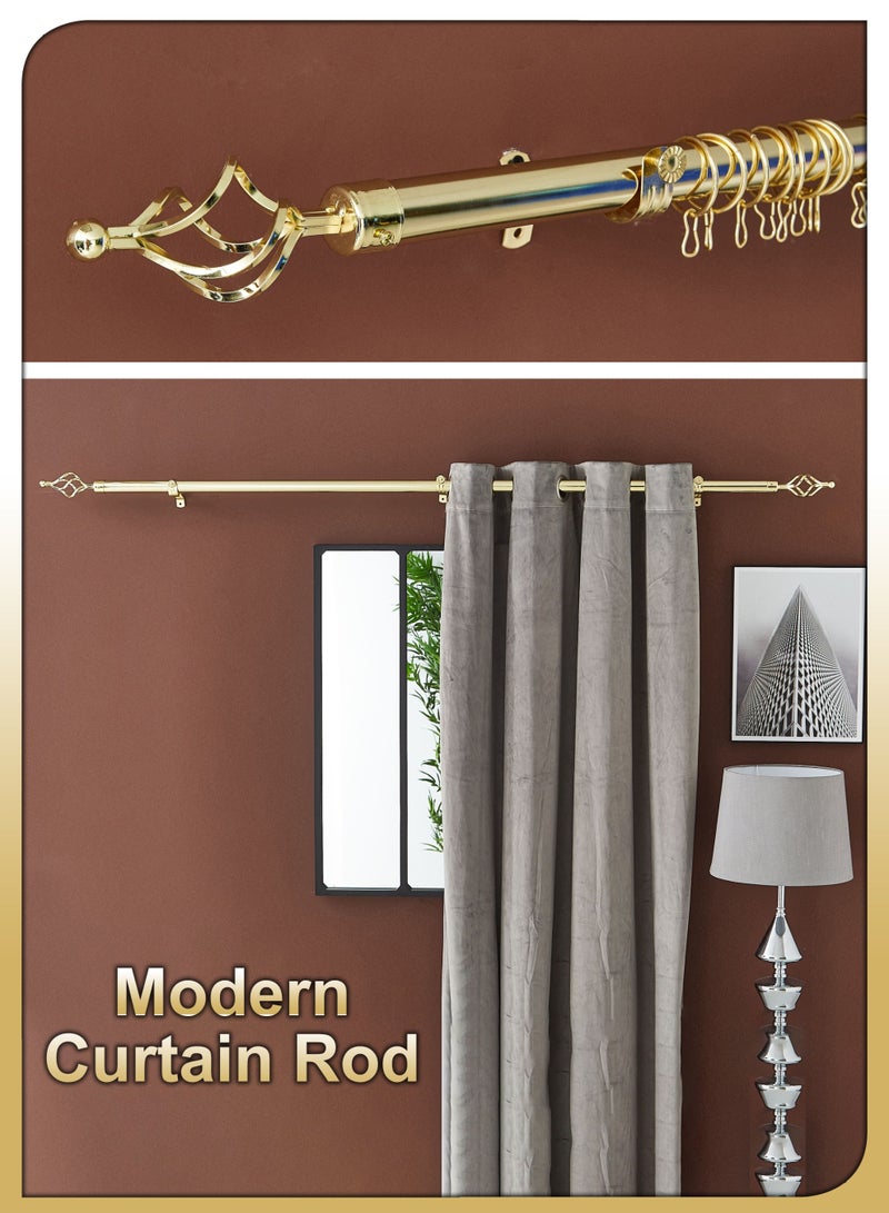 Toshionics Antique Roman Window Covering Curtains Rod Blinds Pipe Extendable 150 To 300cm Sunshades Pole Drapery Rail Hardware Adjustable With Round Ball Finials Set 3cm Diameter For Home And Office Decor - Image 2