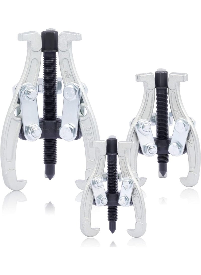 Gear Puller Set, 3 Jaw Puller Kit for Pulley Gear Bearing Flywheel Removal, Heavy Duty Pulley Puller with Reversible Jaws Bearing Puller Tool Kit (Color : 3PCS)  - Image 1