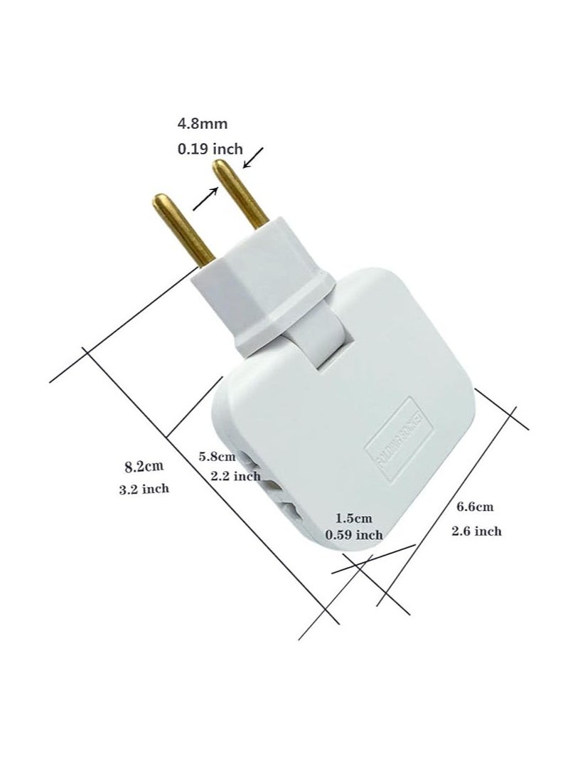 Generic Multi-colored Triple-switch Plug, Multi-colored (1 Piece)  - Image 3