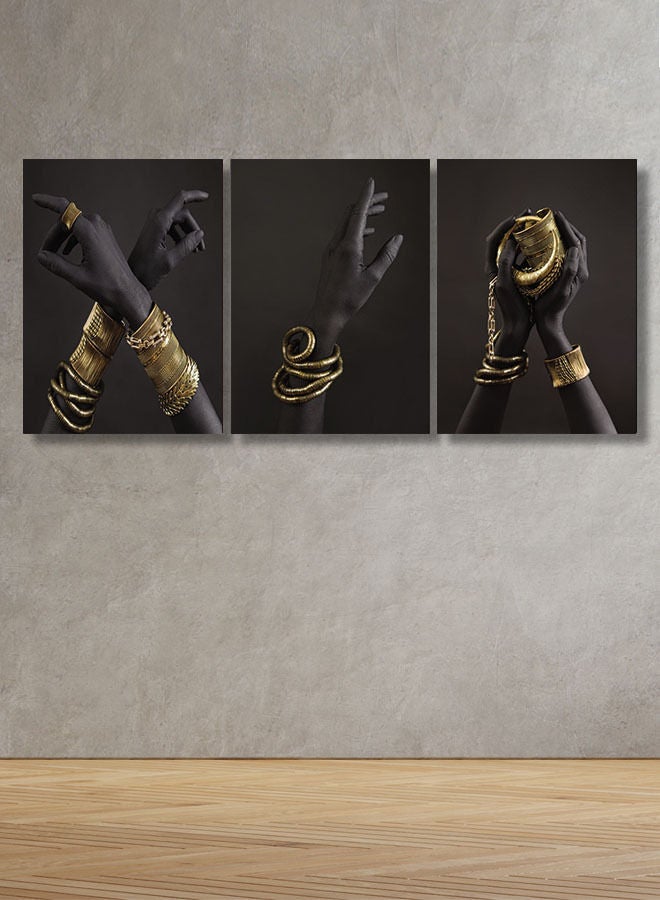 Marktna Decorative Wall Art Painting with a Modern Design 3 pieces Size 120x60cm - Image 1