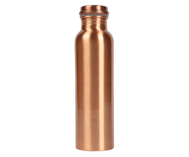 ANARO Pure Copper Water Bottle with No Joint and Leak Proof Ayurvedic Health Benefits for Yoga, Tamba Water Bottle For Travelling Purpose, Office Home, School, Gym (Pack of 1) - Image 1