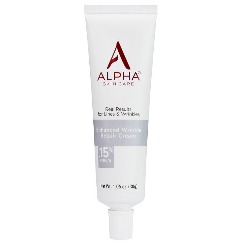 Alpha Skin Care Enhanced Wrinkle Repair Cream, Anti-Aging Formula, 0.15% Retinol with Vitamins A, C & E, Reduces Lines & Wrinkles, For All Skin Types, 1.05 oz, White, 2 Pack - Image 1