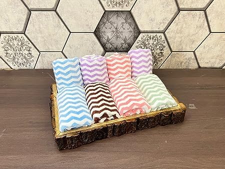 A'kin Akin Hand Towel Super Soft Quick Water Absorbing Microfiber Multipurpose Use as Bathroom Kitchen wash Basin Gym YogaHand Towel 40 x 60 cm Pack of 12 - Image 3