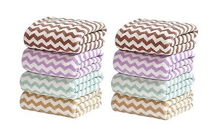 A'kin Akin Hand Towel Super Soft Quick Water Absorbing Microfiber Multipurpose Use as Bathroom Kitchen wash Basin Gym YogaHand Towel 40 x 60 cm Pack of 12 - Image 1
