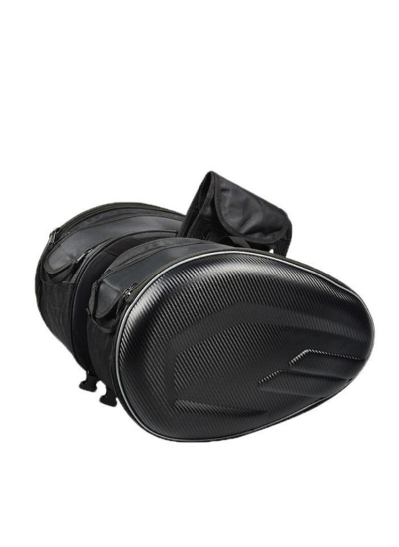 Generic - Waterproof Motorcycle Side Bags SaddleBag Oxford Fabric Saddle Bags Moto Trunk Luggage Helmet Riding Travel Bags-2pcs - Image 1