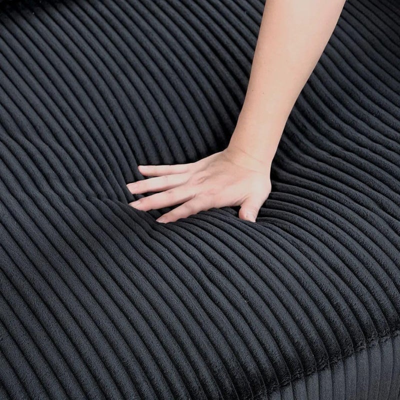 Comfynest 135" L-Shaped Modular Corduroy Sectional Sofa - Image 5