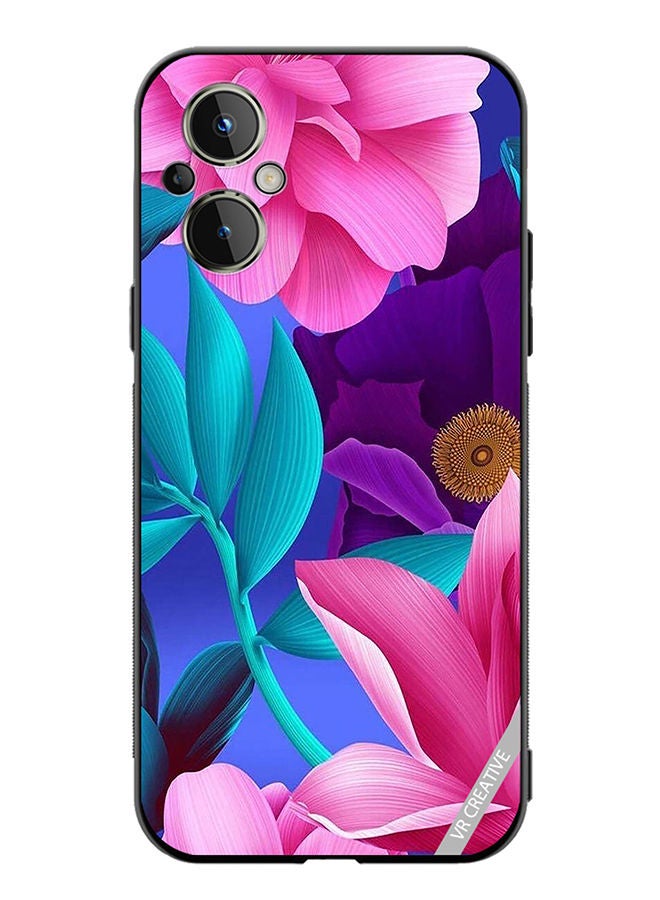 VR CREATIVE Protective Case Cover For OnePlus Nord N20 5G Flower Design Multicolour - Image 1