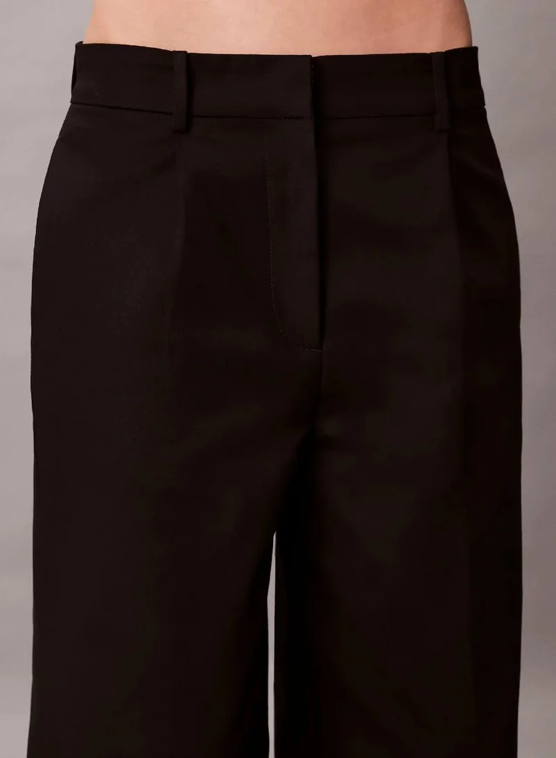 CALVIN KLEIN Wide Leg Chino Trousers