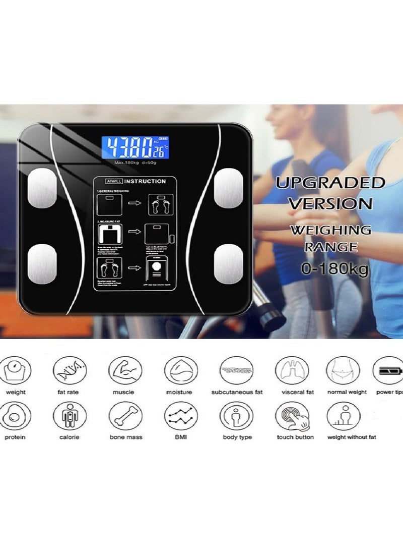 Digital scale for measuring body weight and fat percentage with Bluetooth technology - Image 2