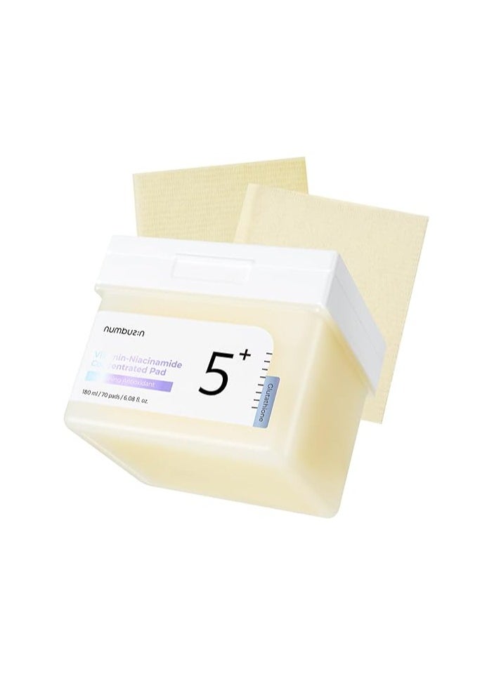numbuzin numbuzin Numbuzin No.5 Vitamin-niacinamide Concentrated Pad 180ml (70 Pads)  - Image 1