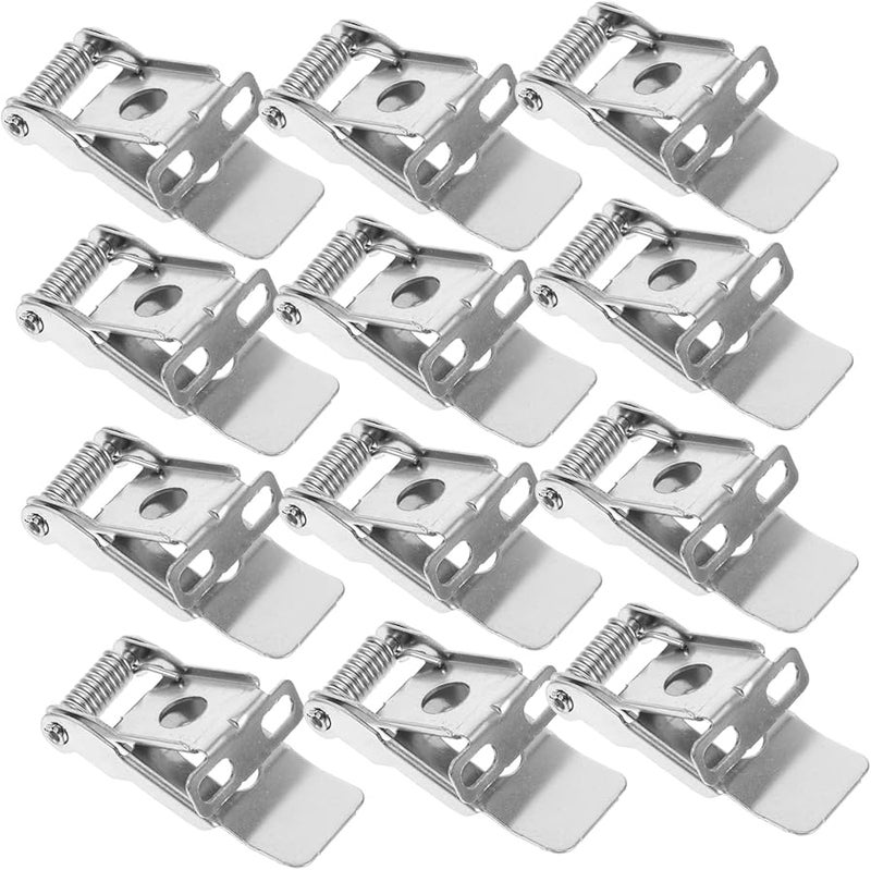 STOBAZA 12pcs High Hardness Downlight Spring Clips for Recessed Ceiling Lighting Easy Installation - Image 1