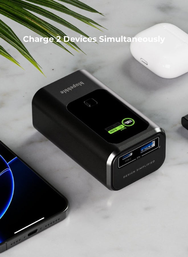 blupebble PowerPod 10000mAh 35W Fast Charging Power Bank | USB-C PD & USB-A QC Output with LED Display – Compact Portable Charger for Phones, Tablets & Devices - Image 5