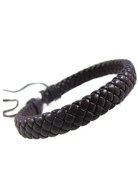 سوارة رجالية أنيقة بنمط متكرر قابلة للتعديل بلون بني