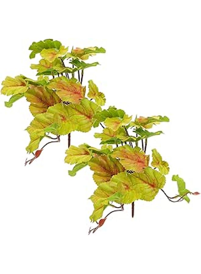 قطعتان من نباتات الزواحف الاصطناعية للديكور داخل terrarium (مرابي حيوانات) ومناظر طبيعية، مناسبة لأحواض الثعابين والسحالي. - Image 1