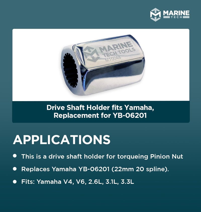 M Marine Tech Tools Yamaha Drive Shaft Holder for Torquing Pinion Nuts - Image 2