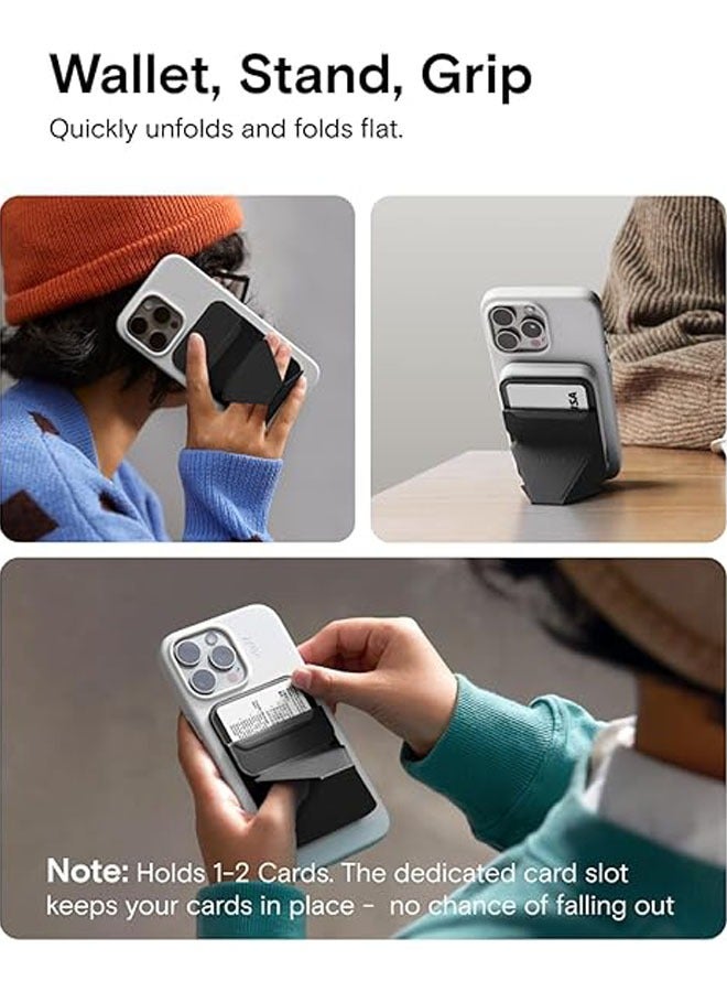 عام حامل المحفظة المغناطيسي متوافق مع iPhone 15/14/13/12، مع ضبط الزاوية وحامل الهاتف المتوافق مع Magsafe - Image 5