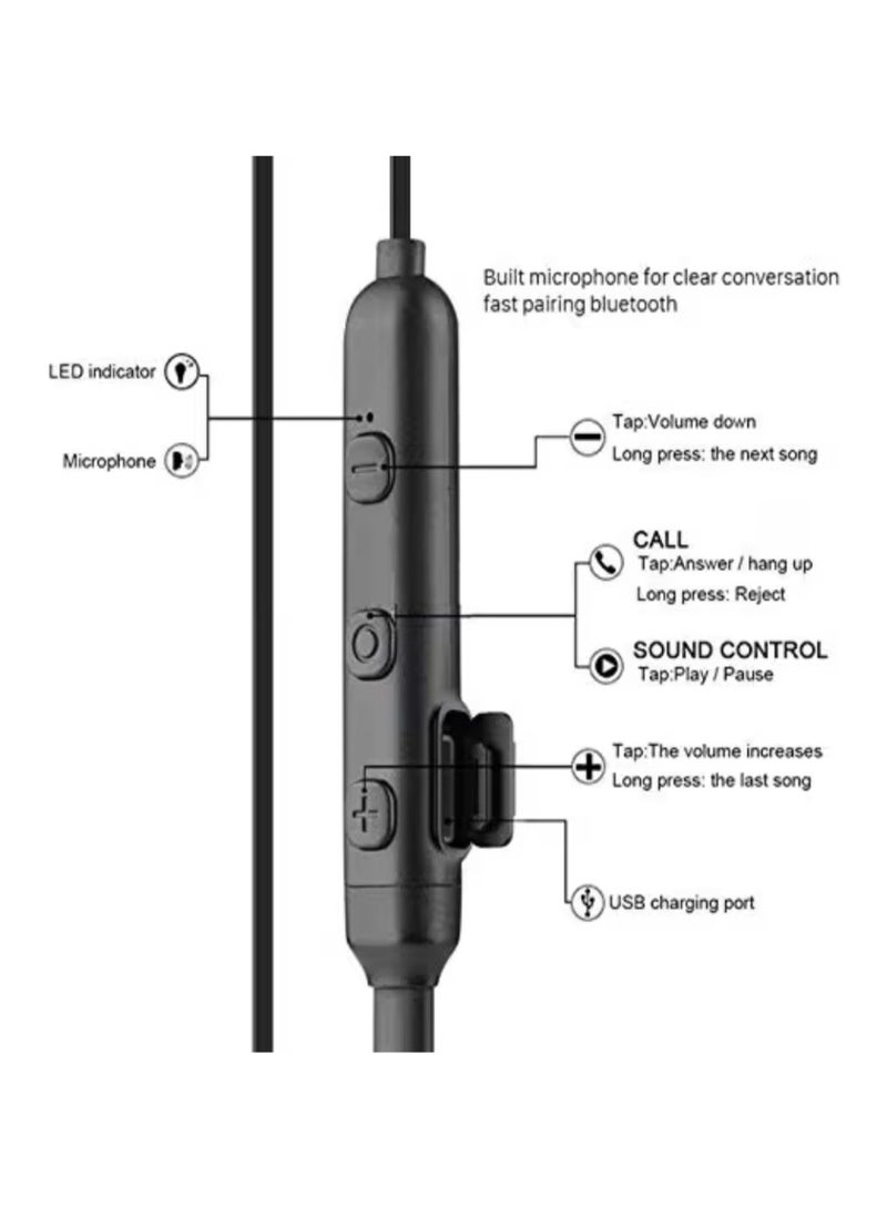 TIT Magnetic In ear Sports Bluetooth Earphone with MicES11 Magnetic In ear Sports Bluetooth Earphone with Mic - Image 4