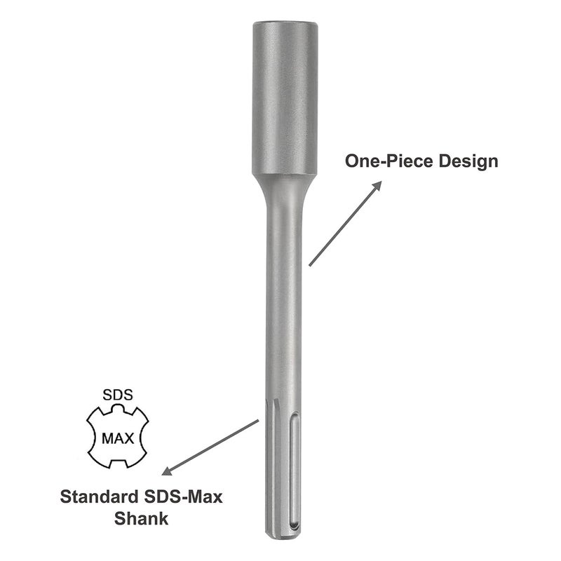 SPKLINE SDS-Max 18mm Diameter Shank Ground Rod Driver for 5/8 Inch and 3/4 Inch Ground Rods, Work with Bosch Dewalt Milwaukee Hilti and Other SDS Max Rotary Hammers and Demolition Hammers - Image 3