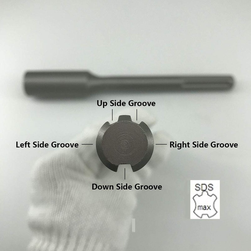SPKLINE SDS-Max 18mm Diameter Shank Ground Rod Driver for 5/8 Inch and 3/4 Inch Ground Rods, Work with Bosch Dewalt Milwaukee Hilti and Other SDS Max Rotary Hammers and Demolition Hammers - Image 4