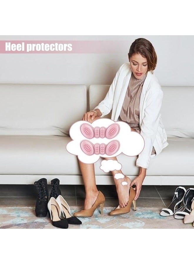 Happy Home 6 Pack Silicone Heel Grips Liner Cushions Inserts for Loose Shoes, Heel Pads Snugs for Shoe Too Big Men Women, Filler Improved Shoe Fit and Comfort, Prevent Heel Slip and Bliste (Pink) - Image 4