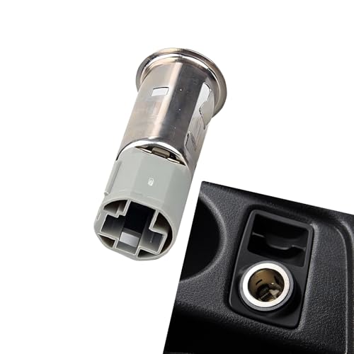 Downhill 1 PC Cigarette Lighter Power Socket Base 12V Socket Power Outlet Disassembly Tool Cigarette Lighter Base Replace Part OE 253369B92A Compatible with Nissan Altima Armada Frontier Silver - Image 1