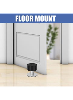 Ant 2-Piece Door Stoppers Stop with Stickers, Self-Adhesive Door Stops with Black Rubber Bumper & Stainless Steel Body, Heavy Duty Door Knob Wall Protector Sound Dampening for Home Office  - Image 5