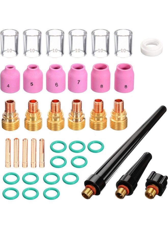 NIBEMINENT 40-Piece Tig Soldering Torch Accessories Multicolour - Image 1