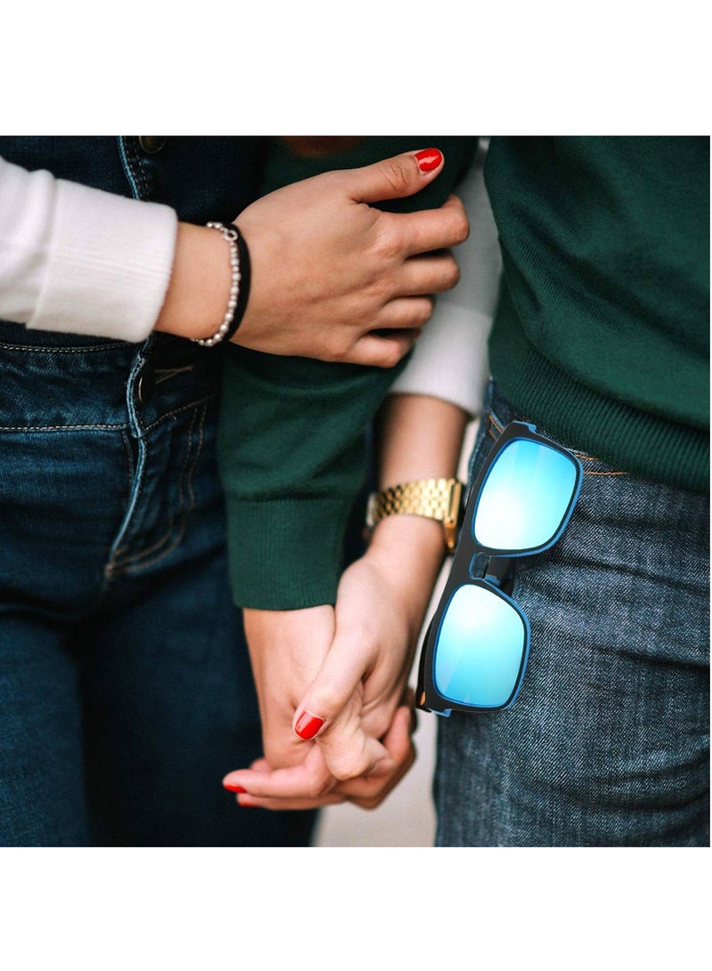 إكسفور 2 حزمة نظارات شمسية مستطيلة مستطيلة مستقطبة للرجال والنساء للقيادة نظارات شمسية مستطيلة للرجال للنساء حماية من الأشعة فوق البنفسجية 400 للرياضة في الهواء الطلق التنزه في الهواء الطلق الغولف ركوب الدرا - Image 3