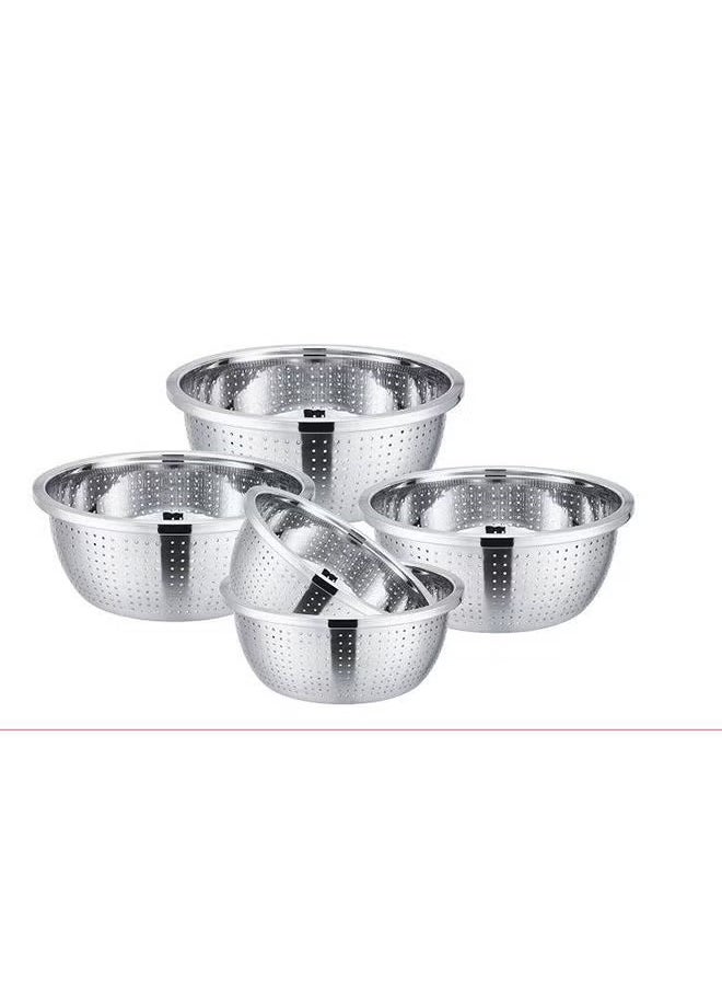 Dessini Regina 5Pcs Stainless Steel Colander Set 24,26,28,30,32Cm Silver  - Image 1