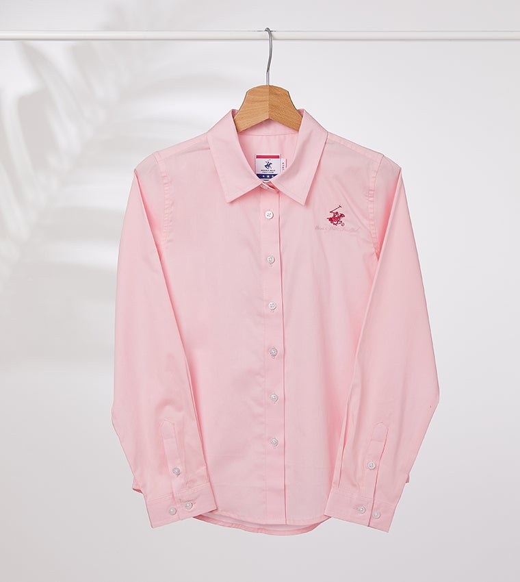 بيفرلي هيلز بولو كلوب بلوزة منسوجة للأطفال من بفرلي هيلز بولو كلوب