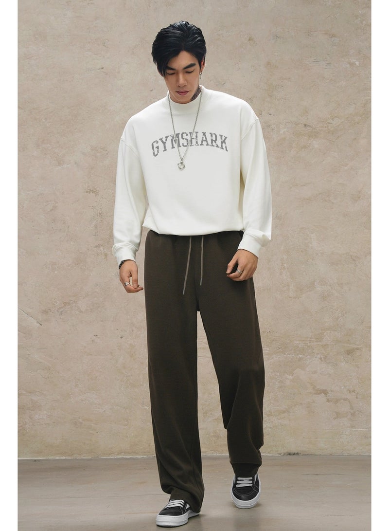 جيمشارك Gymshark تي شيرت الياقة المدورة - نسخة كبيرة فضفاضة ، رث شعار العلامة التجارية المطبوعة ، والأقمشة الصوفية الناعمة ، وملابس رياضية متعددة الوظائف لممارسة أسلوب الشارع - Image 5