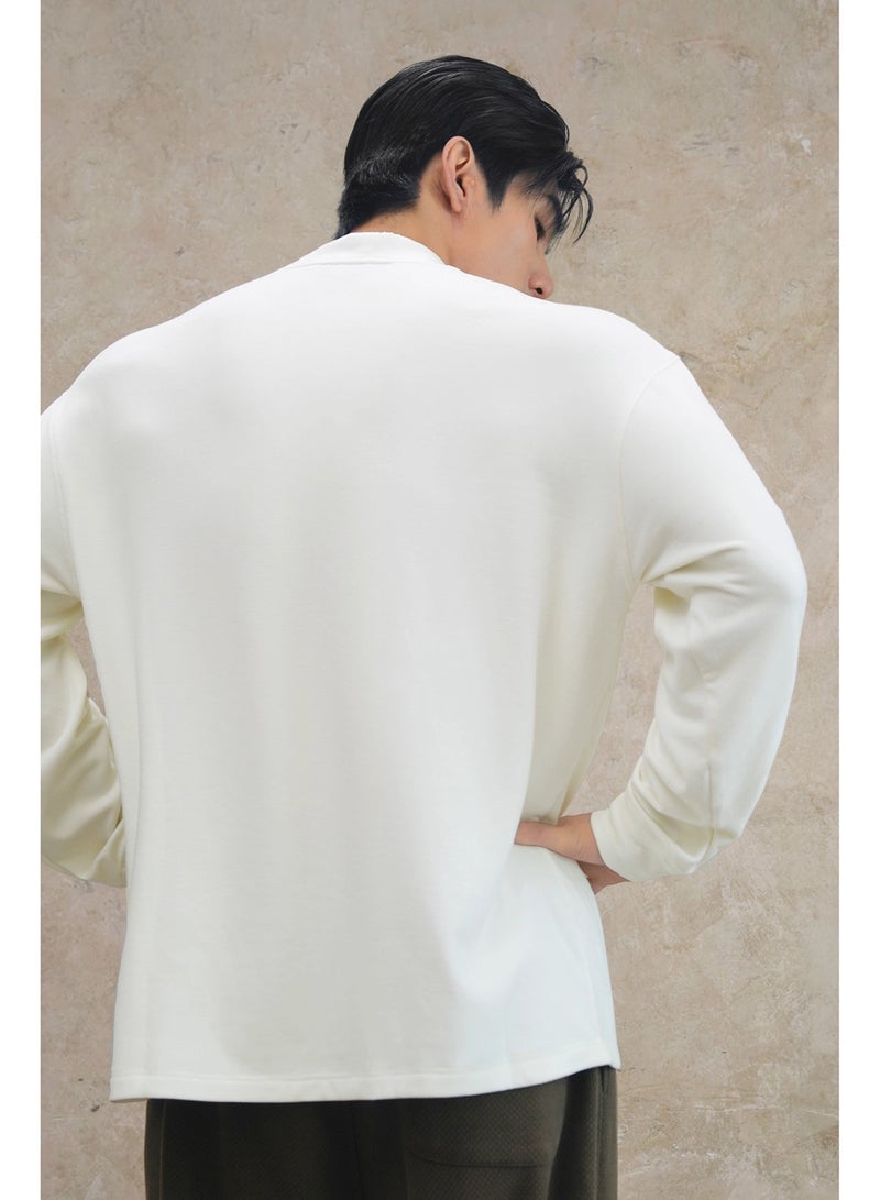 جيمشارك Gymshark تي شيرت الياقة المدورة - نسخة كبيرة فضفاضة ، رث شعار العلامة التجارية المطبوعة ، والأقمشة الصوفية الناعمة ، وملابس رياضية متعددة الوظائف لممارسة أسلوب الشارع - Image 4