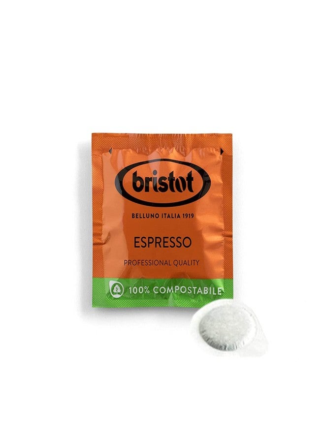Bristot Single-Serve Coffee Pods | Low Acid | E.S.E. Coffee Pods | Medium Espresso Roast | Pack of 150 - Image 1