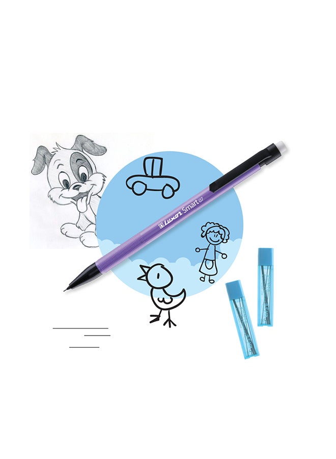 Luxor Pack Of 18 Trendy Design Pen, Smooth Ink Flow Pens, Includes 10 Micra Gel Pens, 1 Permanent Marker, 3 Highliters,2 Smart Grip Pencils, 2 Pencil Leads - Image 3