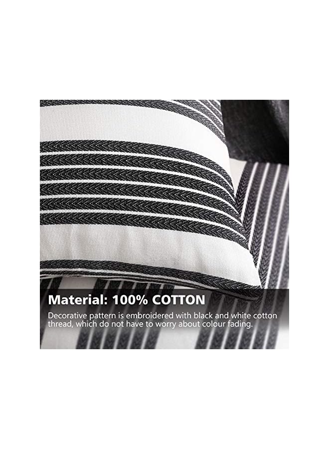 The Bros Pillow Covers Pack Of 2 Cotton Soft Decorative Square Throw Pillow Covers, Home Decorations For Sofa Couch Bed Chair 18x18 Inch/45x45 Cm - Image 5