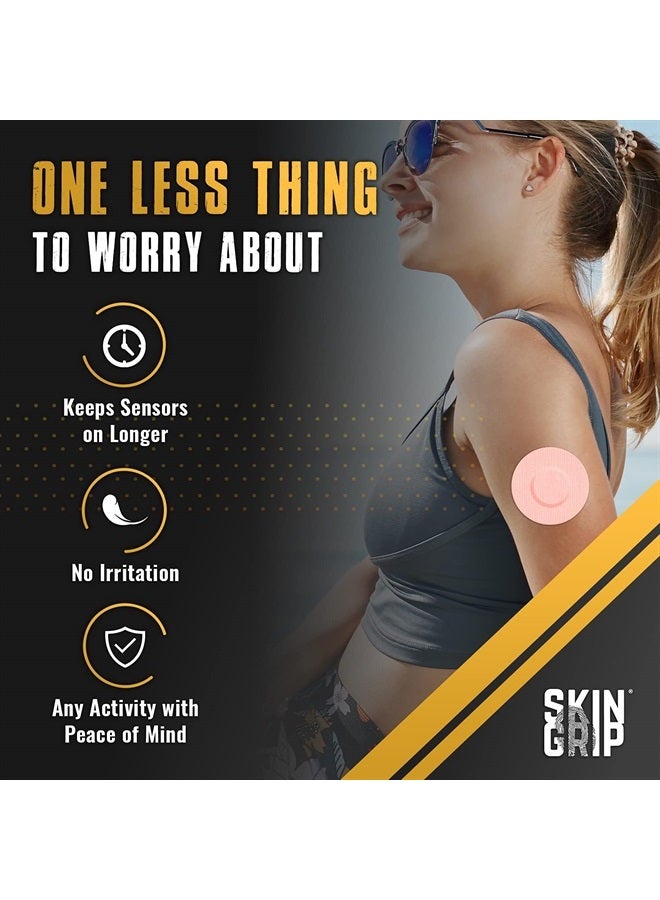 SKIN GRIP Adhesive Patches for Freestyle Libre 2 – Waterproof & Sweatproof for 10-14 Days, Pre-Cut Adhesive Tape, Continuous Glucose Monitor Sensor Cover – 20 Pack, Pastel Variety - Image 3