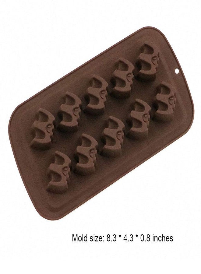 HiParty 2Pack Halloween Bat Chocolate Candy Molds, Bat Silicone Fat Bomb Gummy Mini Soap Crayon Melt Mould Ice Cube Trays Halloween Party Favor Decoration Supplies - Image 3