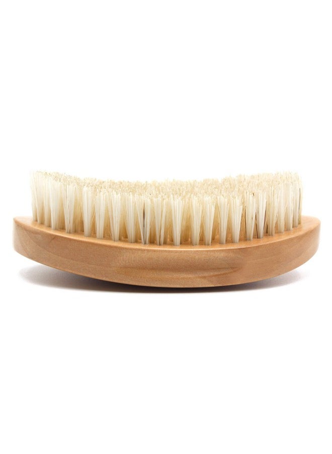Crown Quality Products - Cqp Medium Firm Premium Mixed Boar Bristle Caesar Hairbrush (Light Oak) - Image 1