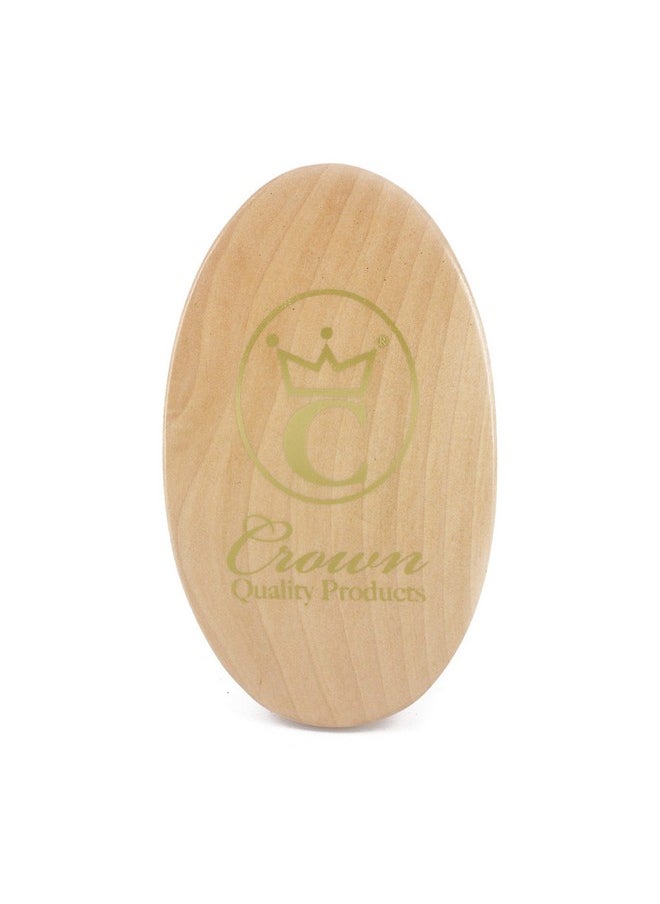 Crown Quality Products - Cqp Medium Firm Premium Mixed Boar Bristle Caesar Hairbrush (Light Oak) - Image 1