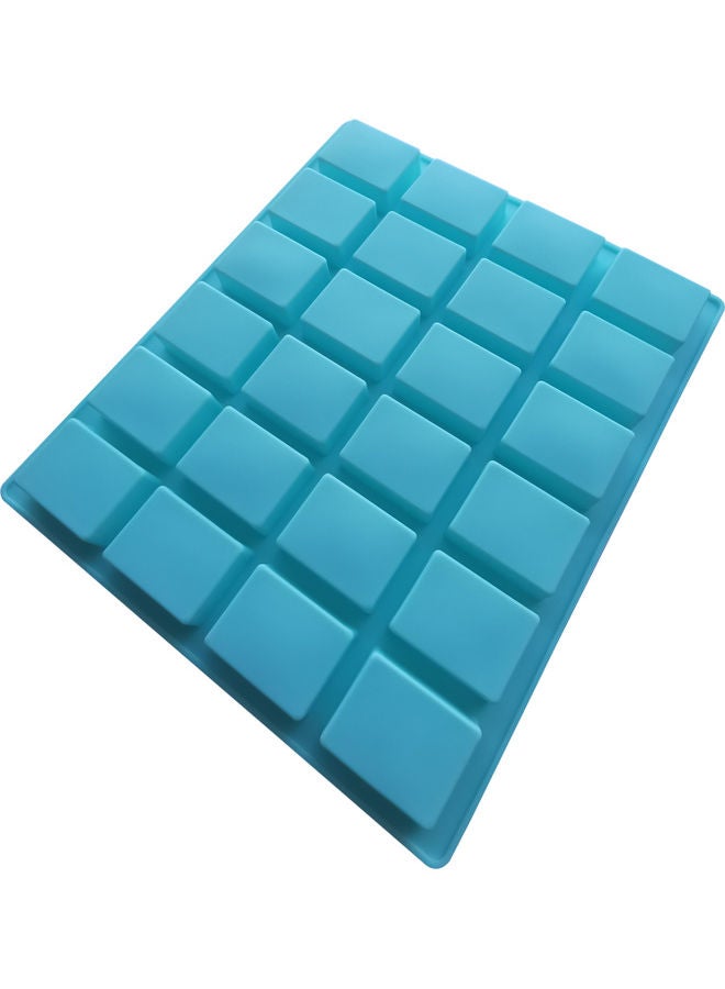 24 Square Candle Cake Chocolate Mould Blue 24 x 20cm - Image 3