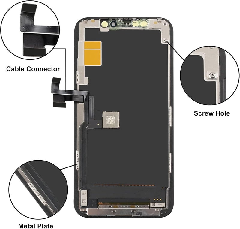 LL TRADER Screen Replacement for iPhone 11 Pro LCD Display 5.8 Inch Touch Screen iPhone 11 Pro Display Digitizer iPhone 11 Pro Frame Assembly Repair Tool with Model A2160, A2217, A2215 New 2025 USA - Image 5