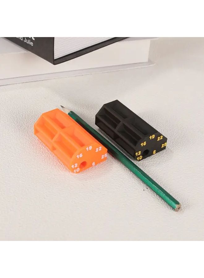 مقياس النجارة البلاستيكي البرتقالي ٦ ١٠ ١٢ ١٦ ١٩ ٢٢ ٢٥ مم مسطرة متينة - Image 3