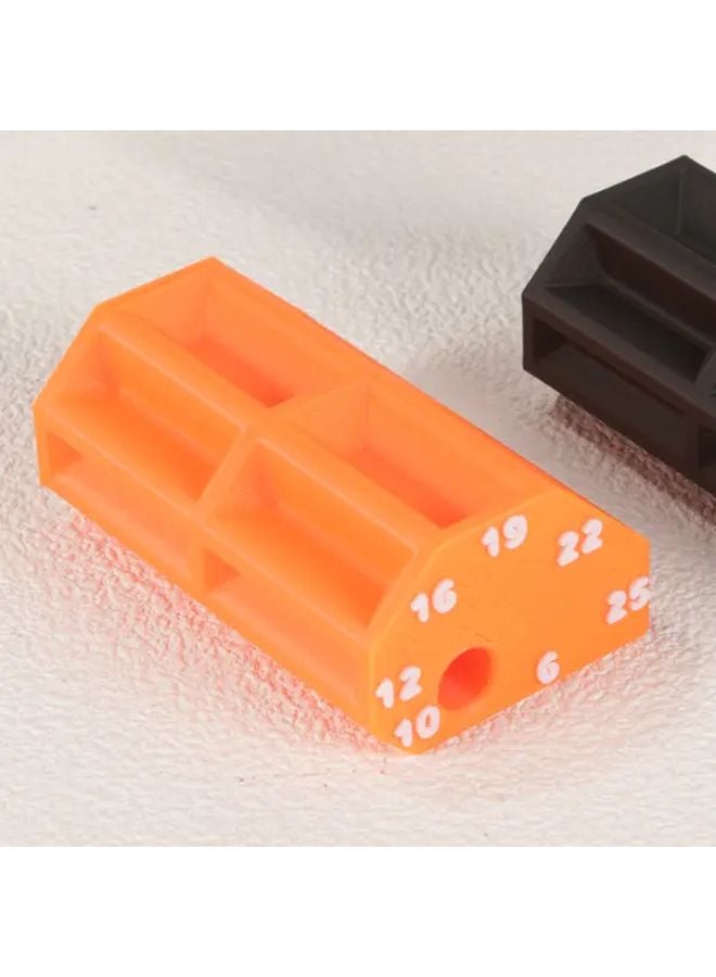 مقياس النجارة البلاستيكي البرتقالي ٦ ١٠ ١٢ ١٦ ١٩ ٢٢ ٢٥ مم مسطرة متينة - Image 1