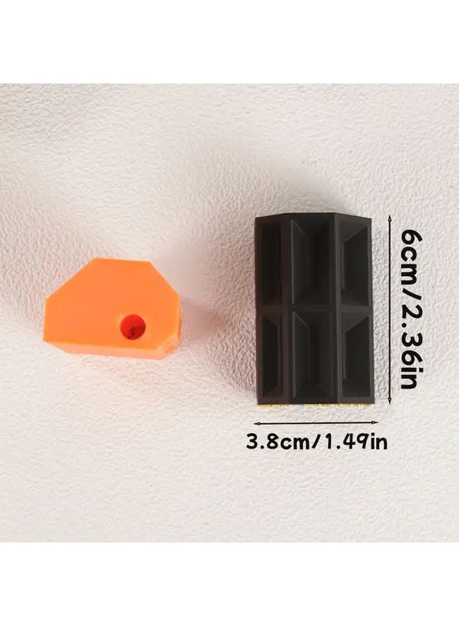 مقياس النجارة البلاستيكي البرتقالي ٦ ١٠ ١٢ ١٦ ١٩ ٢٢ ٢٥ مم مسطرة متينة - Image 4